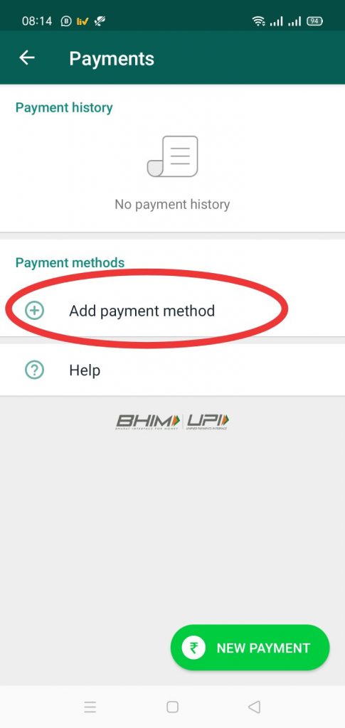 whatsapp payment