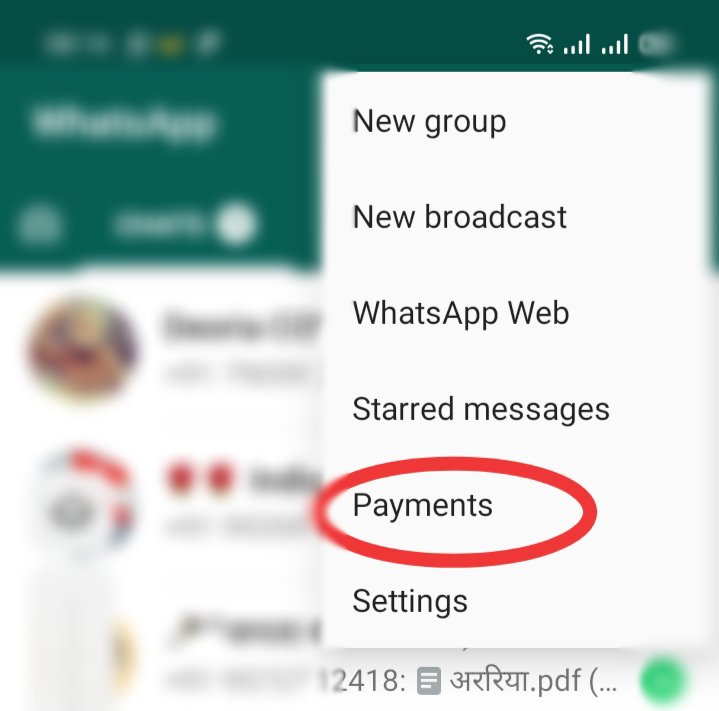 whatsapp payment