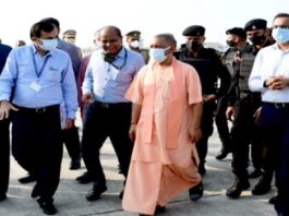 Cm yogi in kushinagar