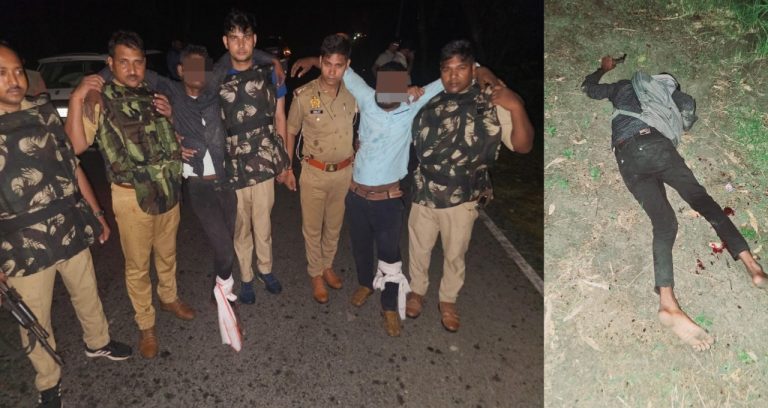 कुशीनगर में पुलिस मुठभेड़, अंतरप्रांतीय टप्पेबाज गिरोह का भंडाफोड़