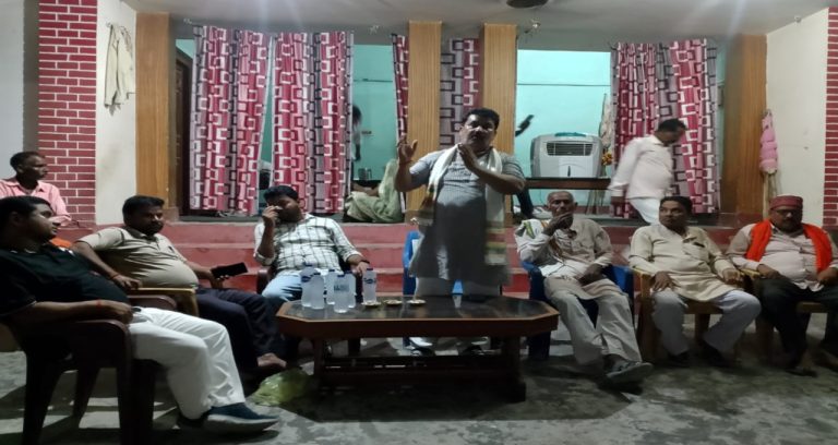 हरपुर माफी में विकसित भारत संकल्प सभा का हुआ आयोजन