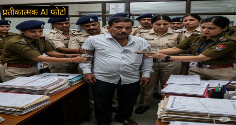 कुशीनगर में रिश्वत लेते हुए लेखपाल रंगे हाथों गिरफ्तार