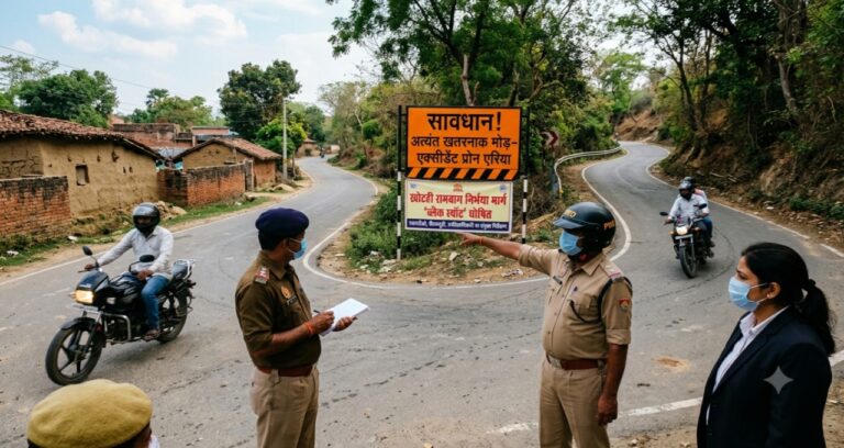 खोटही रामबाग निर्भया मार्ग का मोड़ ‘ब्लैक स्पॉट’ घोषित होगा एआरटीओ, पीडब्ल्यूडी और उपजिलाधिकारी ने लिया संज्ञान