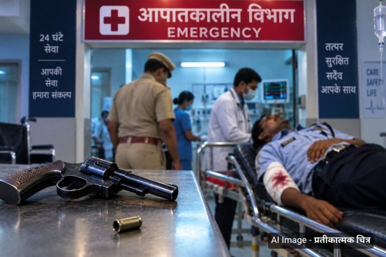 कुशीनगर: पडरौना कोतवाली में दरोगा के निजी रिवाल्वर से चली गोली, चौकीदार घायल